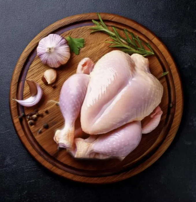 Whole halal chicken